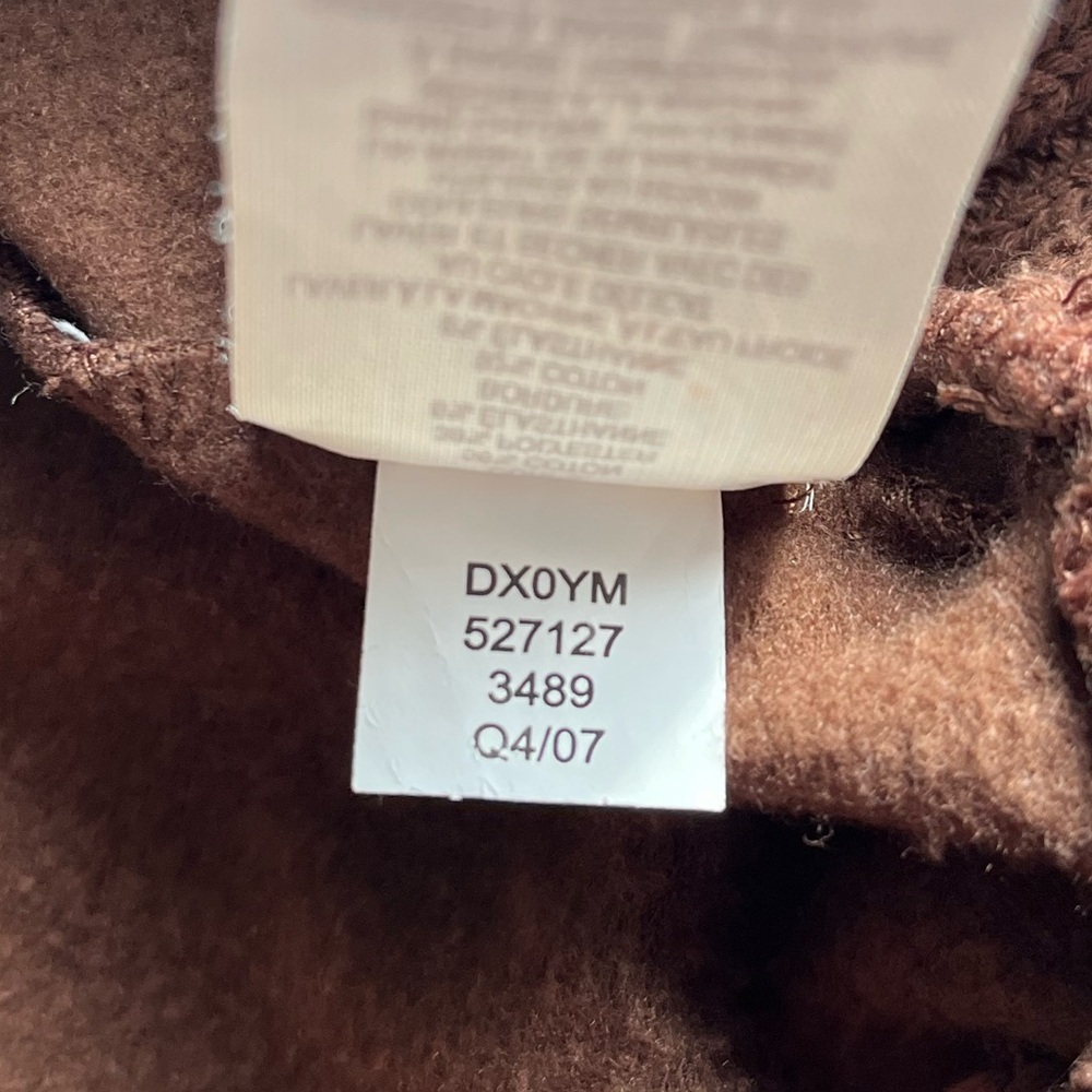 Old Navy SoSoft Brown Ribbed Cowl Neck Sweater Elbow Patchwork Chunky Preppy Y2K - Picture 16 of 16